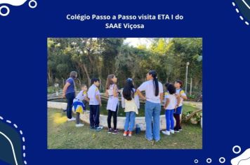 Colégio Passo a Passo visita ETA I do SAAE Viçosa