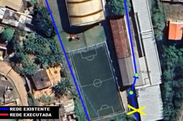 SAAE conclui retirada de rede de esgoto que passava por baixo de escola