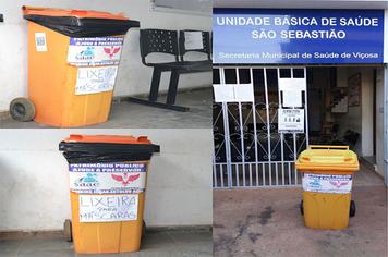 SAAE instala containers nas unidades básicas de saúde (UBS) para descarte de máscaras usadas