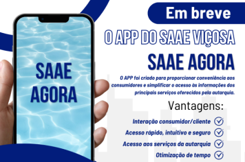 SAAE Viçosa lança aplicativo 