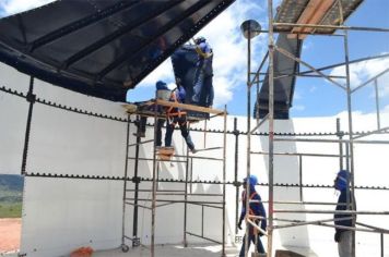 SAAE continua montagem do reservatório do Bom Jesus e ETA - II Violeira