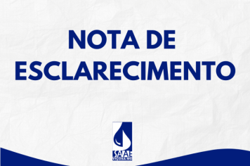 NOTA DE ESCLARECIMENTO