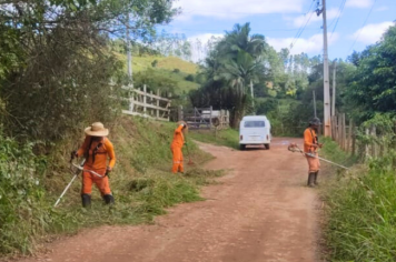 Reforço do SAAE auxilia na limpeza de acessos a vias rurais