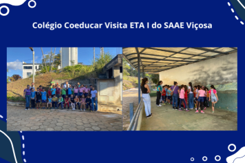 Colégio Coeducar visita ETA I do SAAE Viçosa 