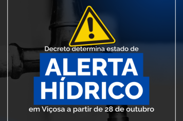 Decreto determina Estado de Alerta Hídrico em Viçosa a partir de 28 de outubro
