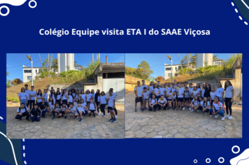 Colégio Equipe visita ETA I do SAAE Viçosa