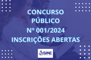 Inscrições para o Concurso Público do SAAE Viçosa já estão abertas