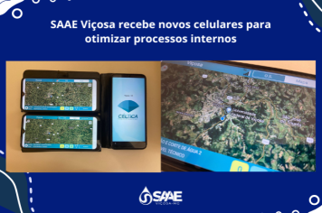 SAAE Viçosa recebe novos celulares para otimizar processos internos