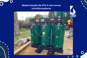 Modernização da ETA II com novos transformadores