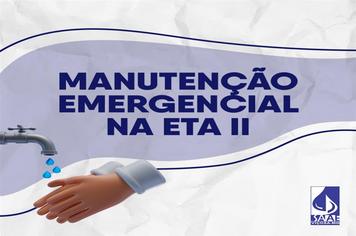 Manutenção emergencial na ETA II