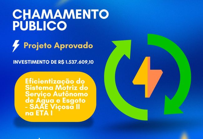 SAAE Viçosa aprova projeto de eficiência energética em parceria com a Cemig