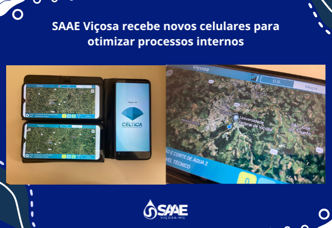 SAAE Viçosa recebe novos celulares para otimizar processos internos