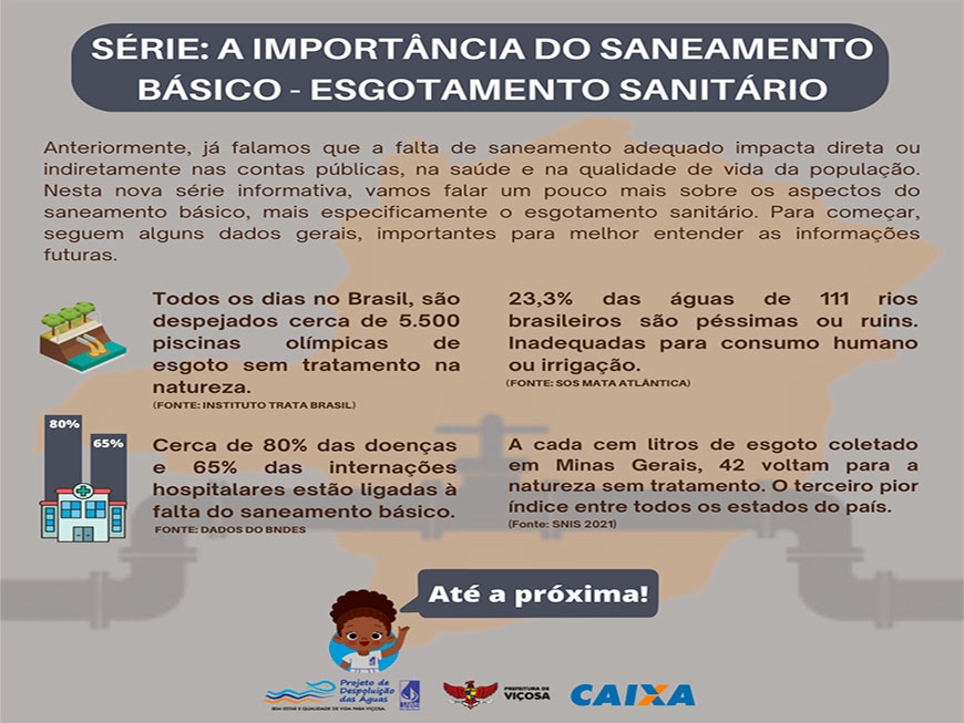 A Importância do Saneamento Básico - Esgotamento Sanitário